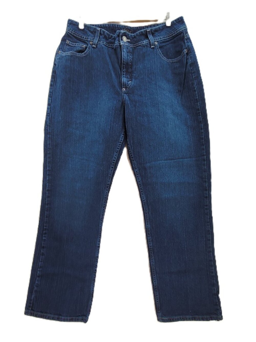 Riders by Lee Jeans Womens 18 Blue Stretch Denim Heavyweight High Rise Straight